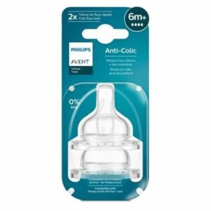 Tetina Avent anticolic refresh x2 6m+
