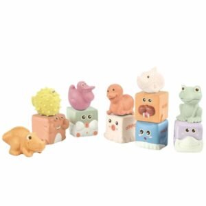 Baby Favorite Set de animales y cubos caritas locas 12 piezas