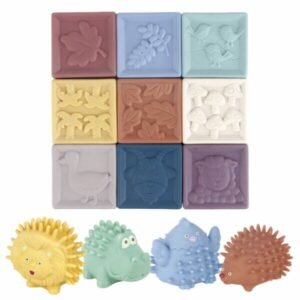 Baby Favorite Set de animales erizados y cubos 13 piezas