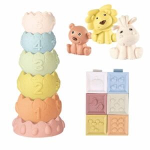 Baby Favorite Set de torres, animales y cubos 15 piezas