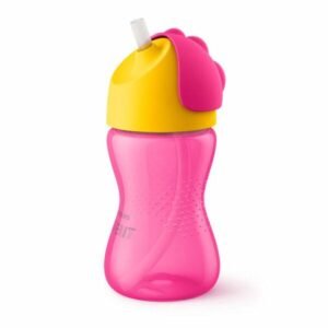Vaso Avent straw cup 300ml rosa