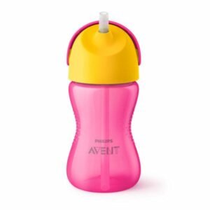 Vaso Avent straw cup 300ml rosa