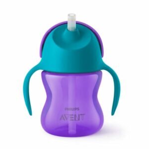 Vaso Avent straw cup 200ml lila