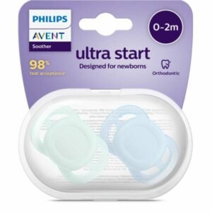 Chupete Avent ultra start 0-2 x2 varon liso