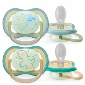 Chupete Avent ultra air 0-6m x2 nightime