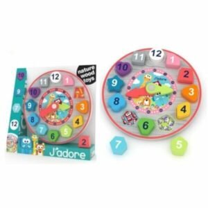 Reloj arco iris formas, números y colores