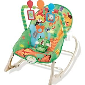Mecedora estampada animales verde Priori