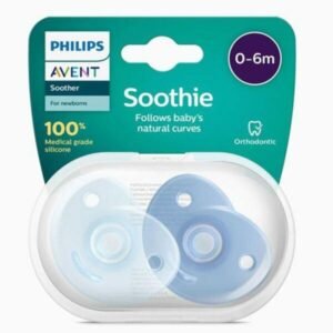 Chupete Avent soothie x2 0-6 celeste