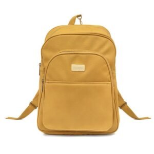 Mochila maternal Globba blondie lisa ocre