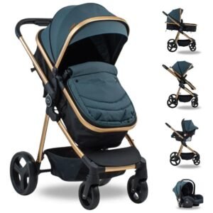 Coche travel system 3 en 1 tokio azul Mega Baby