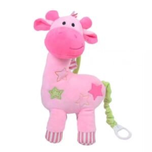 Cunero Woody Toys Musical Jirafa Rosa