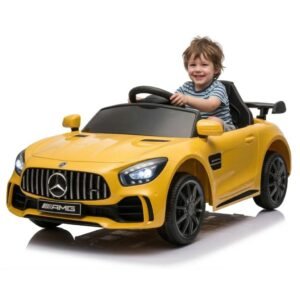 Auto a batería Mercedes Benz Amarillo