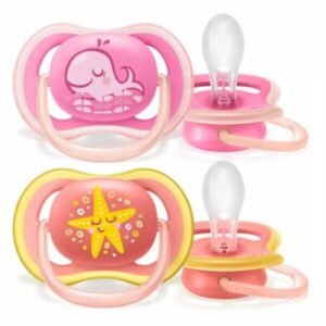 Chupete Avent ultra air animales x2 6-18 nena