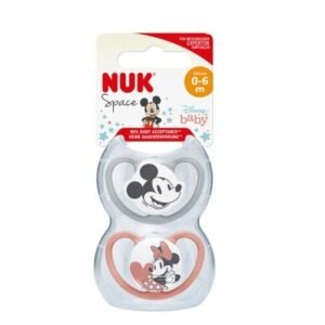 Chupete Nuk space 0-6 x2 mickey mouse
