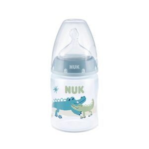 Mamadera Nuk first choice control de temperatura 150ml cocodrilo