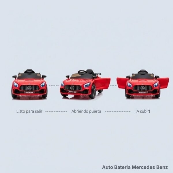 Auto a batería Mercedes Benz Rojo - Dulce Regazo