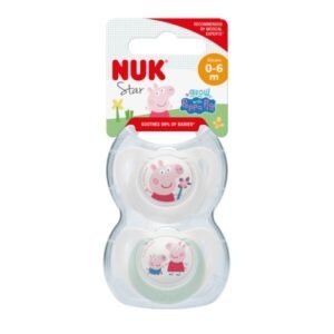 Chupete Nuk star peppa pig 0-6m