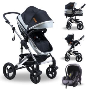 Coche Travel System 3 en 1 Evolution negro Mega Baby