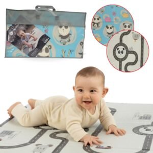 Alfomabra antigolpes de juego 120x180 panda Mega Baby