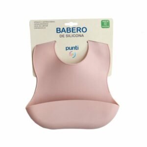 Babero de silicona rosa viejo