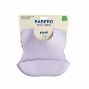 Babero de silicona lila