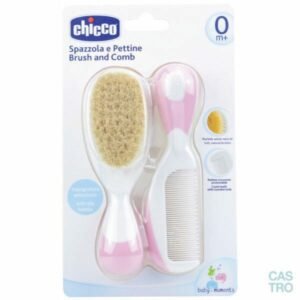 Cepillo y peine Chicco rosa