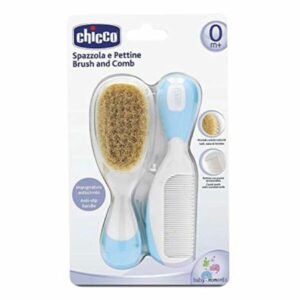 Cepillo y peine Chicco celeste
