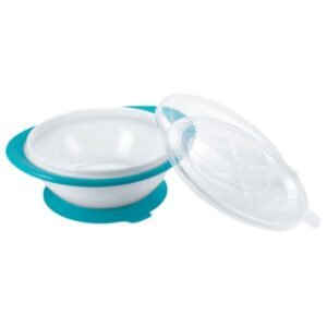 Plato Nuk con tapa turquesa