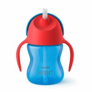 Vaso Avent straw cup 200ml azul