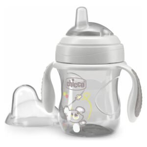 Vaso Chicco transition cup 4m+ gris