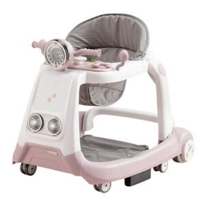 Andador Caminador Moto Mega Baby Rosa