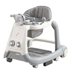 Andador Caminador Moto Mega Baby Gris