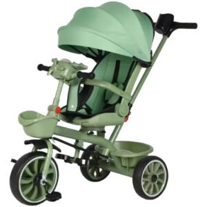 Triciclo Evolutivo 4 en 1 Giro 360° Mega Baby Verde