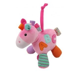Cunero Woody Toys Musical Caballo ABC rosa