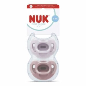 Chupete Nuk First Choice Soft 0-6 Violeta Rojo