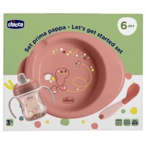 Set de Alimentación Chicco Training 6m+ Salmon
