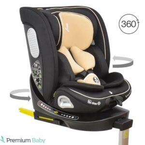 Butaca 0-36kg con isofix Kaleb negro-beige Premium Baby