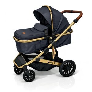 Coche Travel System 3 en 1 Nash Gris y Dorado Mega Baby