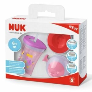 Vaso Set Nuk Evolution Cup Violeta Rojo