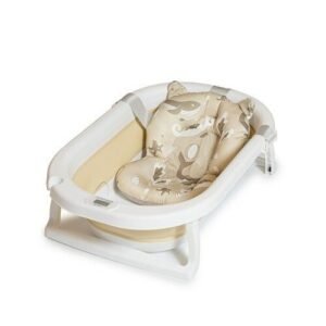 Bañera Love Plegable con Reductor y Termometro Beige