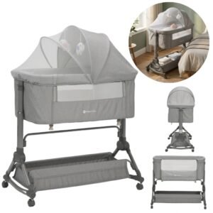 Cuna Colecho Serena Gris Mega Baby