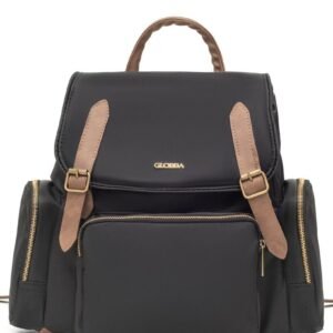 Mochila Maternal Globba Jackie Negra Suela