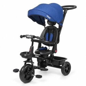 Triciclo Completo Giro 360° Infanti Azul