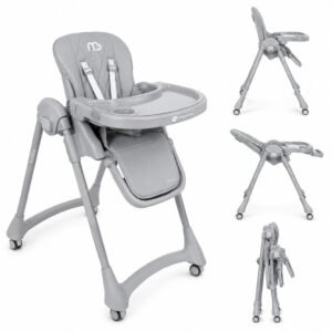 Silla de Comer Kuss Mega Baby Gris