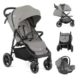 Coche Travel System Joie Litetrax Pebble Gris