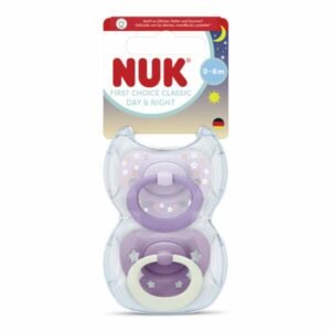 Chupete Nuk First Choice Classic Day & Night 0-6 Lila